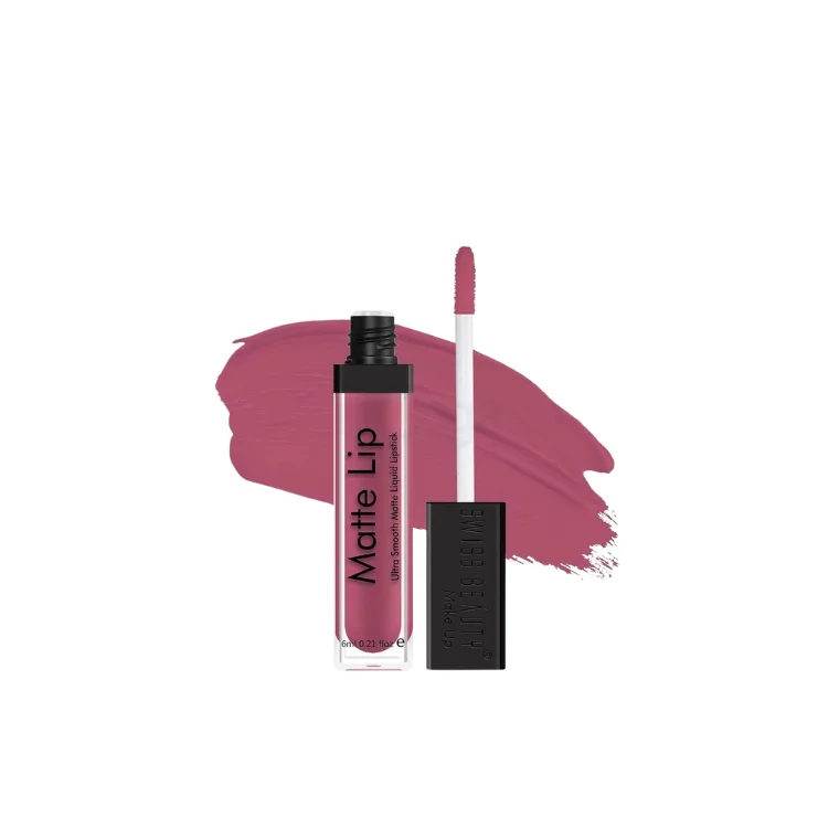 Swiss Beauty Matte Lip Ultra Smooth Liquid Lipstick- Mauve Pink 12