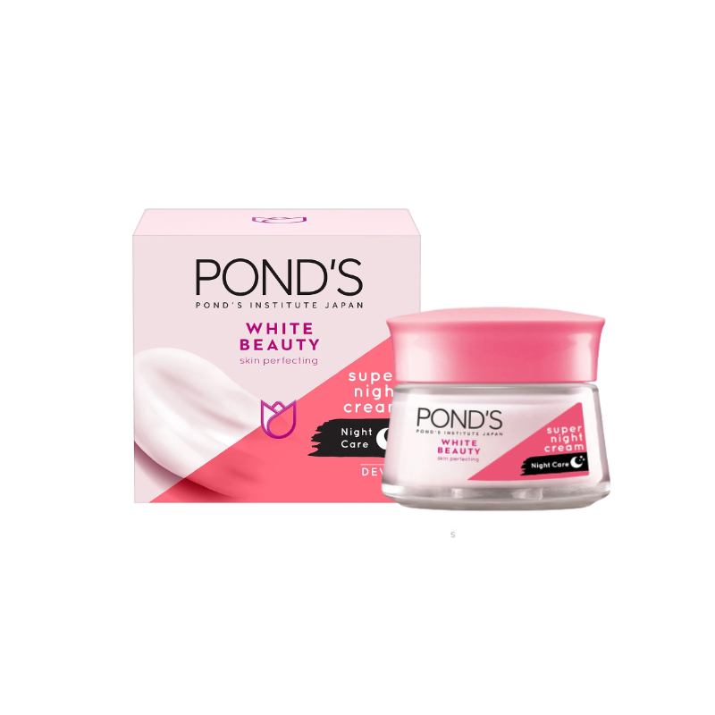 Pond's White Beauty Skin Perfecting Super Night Cream (50gm)