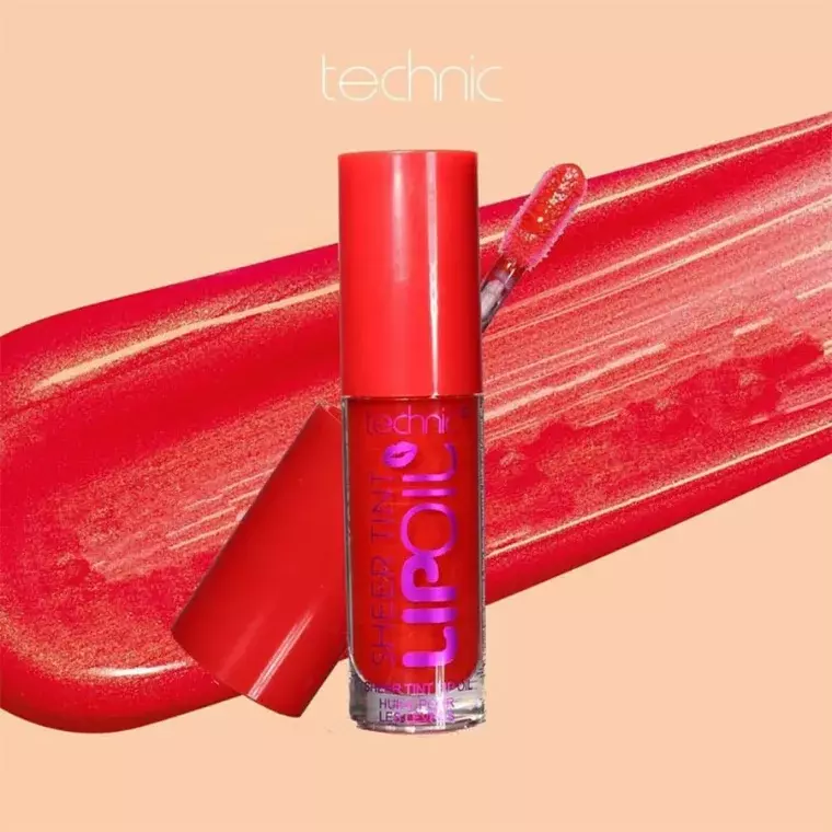 Technic Sheer Tint Lip Oil - Crimson (5ml)