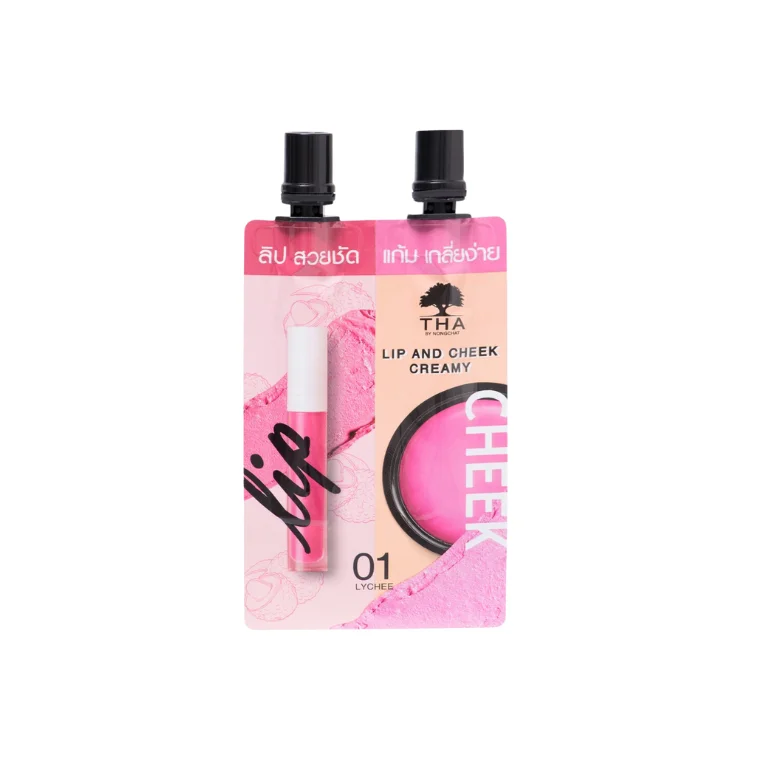 Tha By Nongchat Lip & Cheek Creamy #01 Lychee (2ml+2ml)