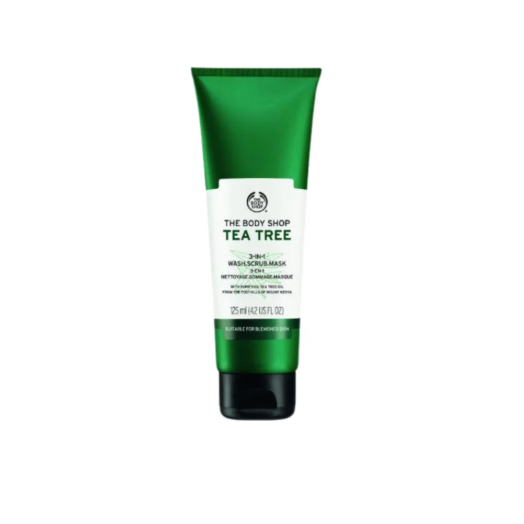 The Body Shop Tea Tree 3 in 1 Wash Scrub Mask (125ml)