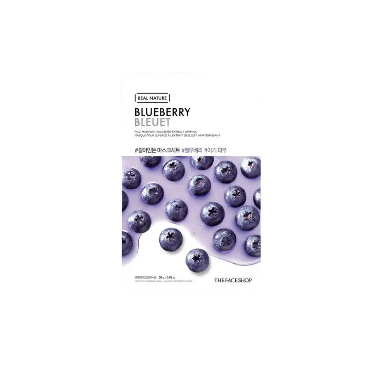 The Face Shop Real Nature Blueberry Face Mask (20gm)