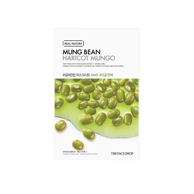 The Face Shop Real Nature Mung Bean Face Mask (20gm)