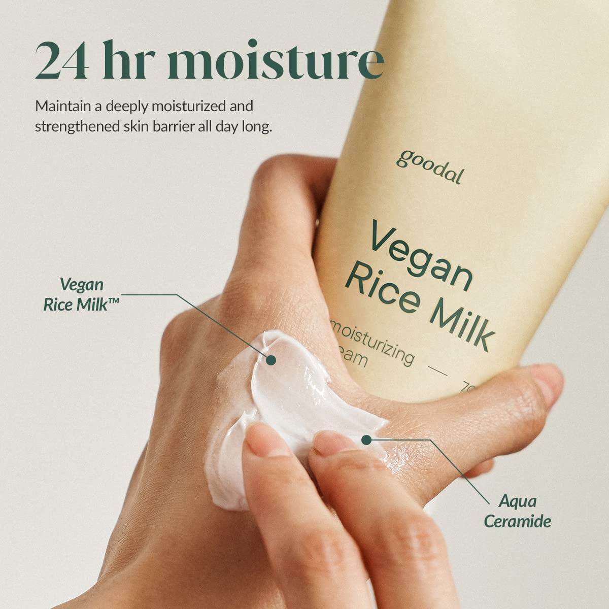 Goodal Vegan Rice Milk Moisturizing Cream (70ml)