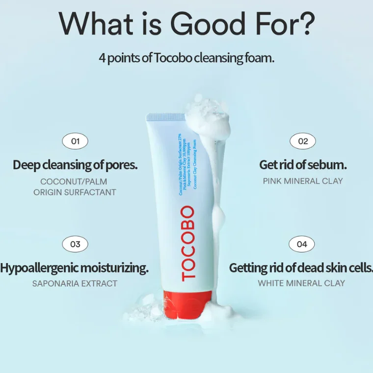 Tocobo Coconut Clay Cleansing Foam (150ml)