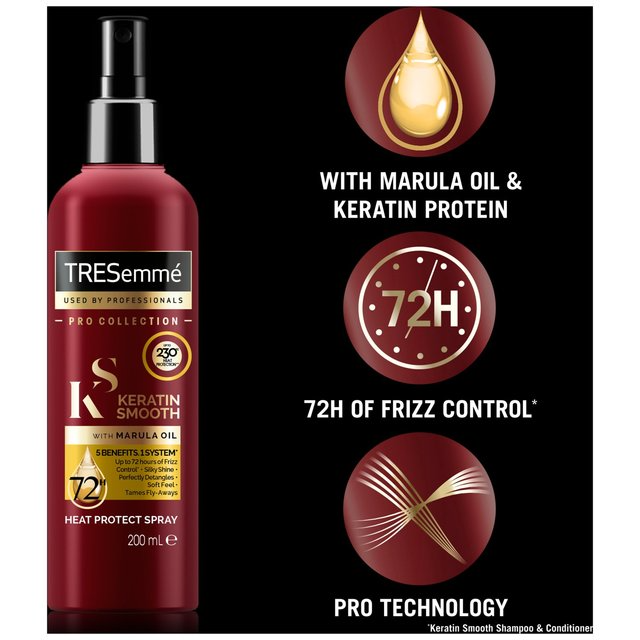 Tresemme Keratin Smooth Marula Oil Heat Protect Spray (200ml)