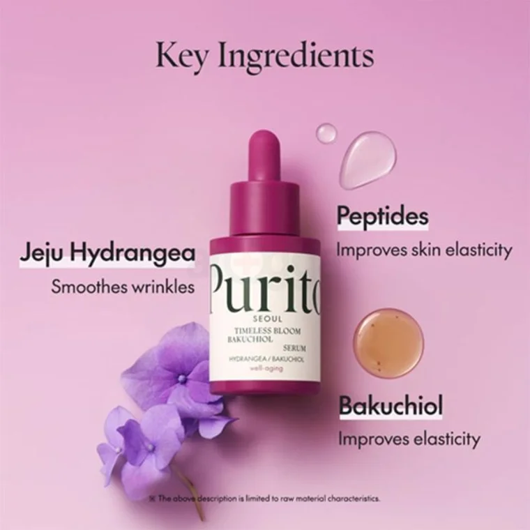 Purito Seoul Timeless Bloom Bakuchiol Serum (30ml)