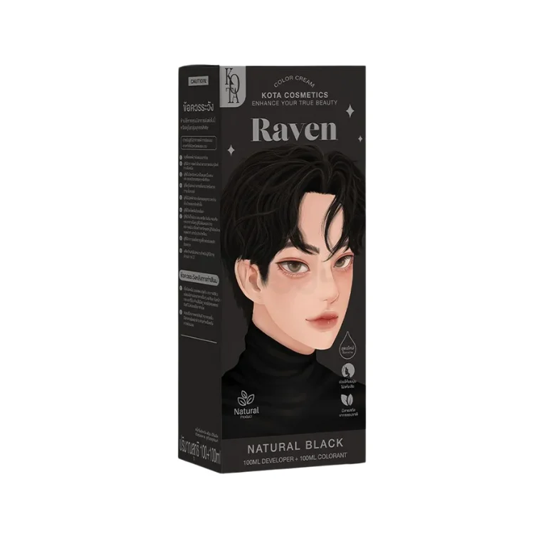 Kota Cosmetics Hair Color Cream Raven - Natural Black (100ml)