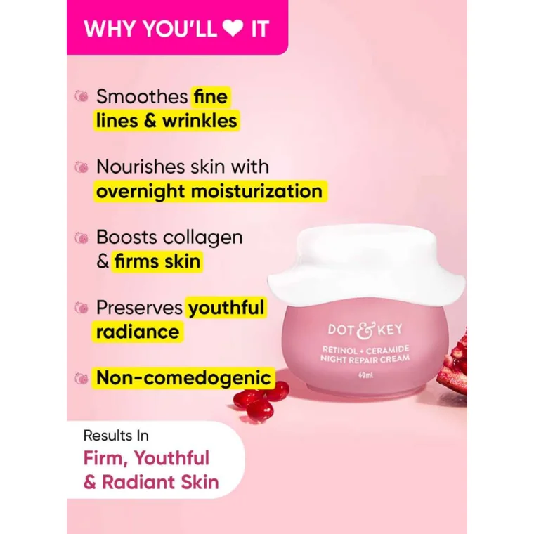 Dot & Key Retinol + Ceramide Night Repair Cream (15ml)