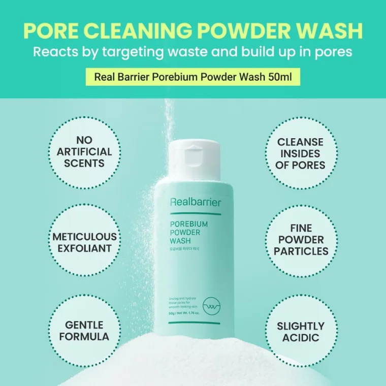 Real Barrier Porebium Powder Wash 50g