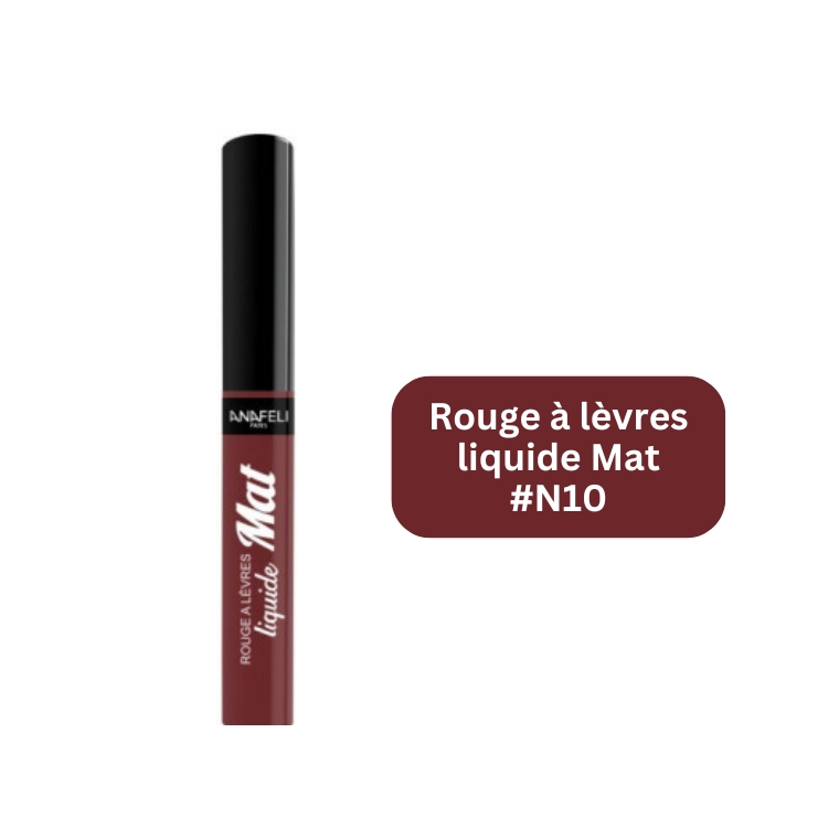 Anafeli Rouge à lèvres liquide Mat #N10 (7ml)