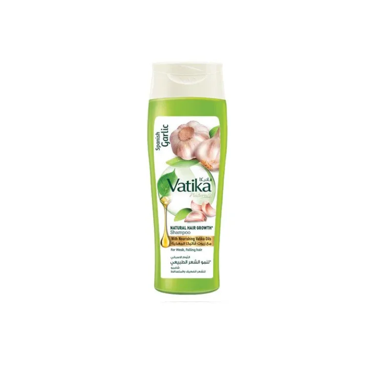 Vatika Naturals Spanish Garlic Natural Hair Growth Shampoo For Weak Falling Hair (400ml) (2023-12-01)