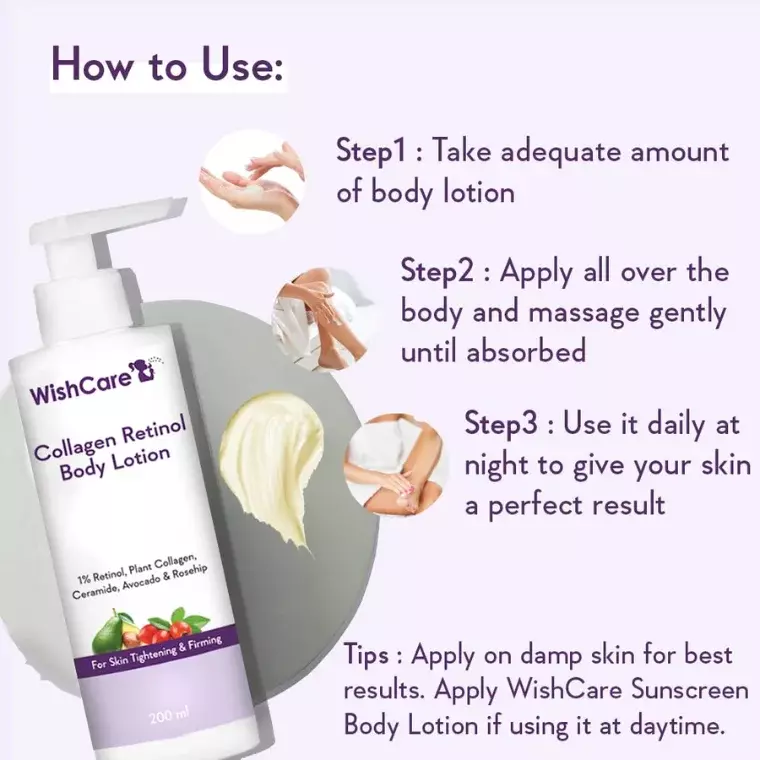 Wishcare Collagen 1% Retinol Body Lotion (200ml)