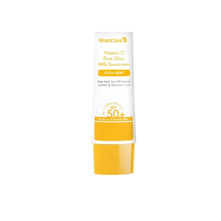 WishCare Vitamin C Pure Glow Milk Sunscreen (50gm)