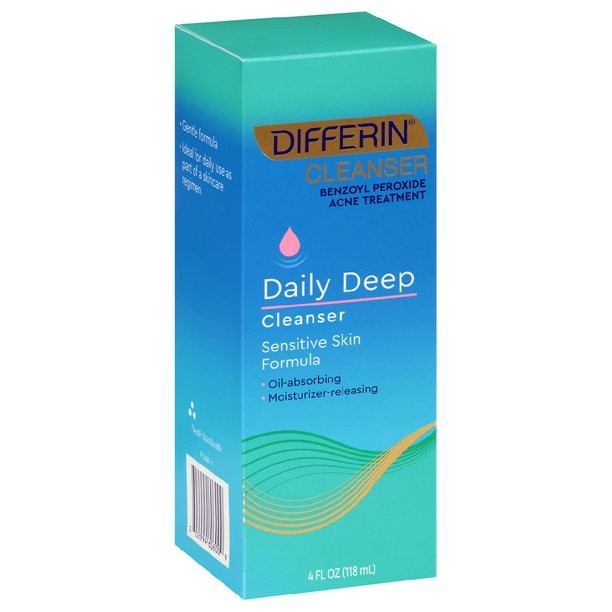 Differin Daily Deep Cleanser with Benzoyl Peroxide (118ml)