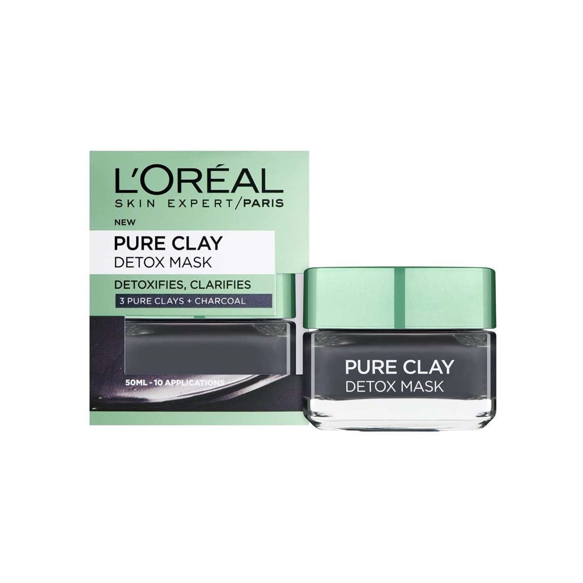 L'Oreal Paris Pure Clay Detox Face Mask Charcoal (50ml)